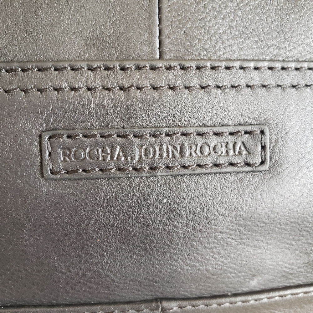 Rocha John Rocha Black Leather Handbag - Picture 8 of 11
